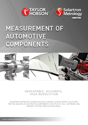Automotive Component Measurement Brochure